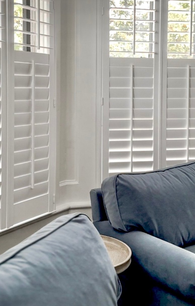 Arizona home exterior featuring custom plantation shutters.